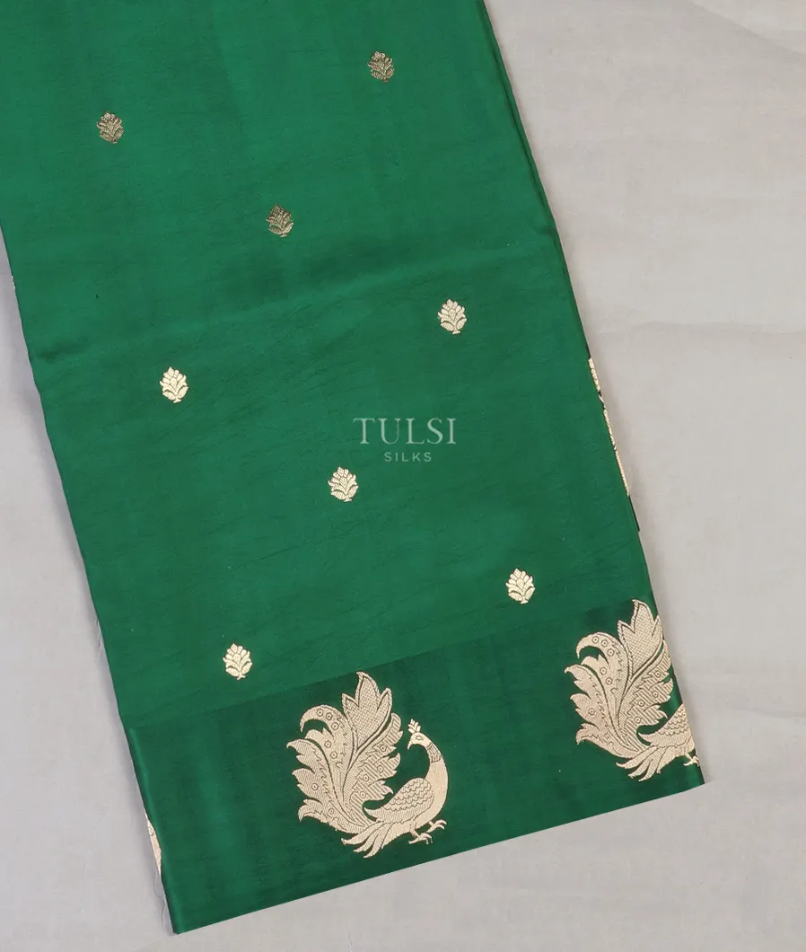 Green Banaras Silk Saree T587606-image