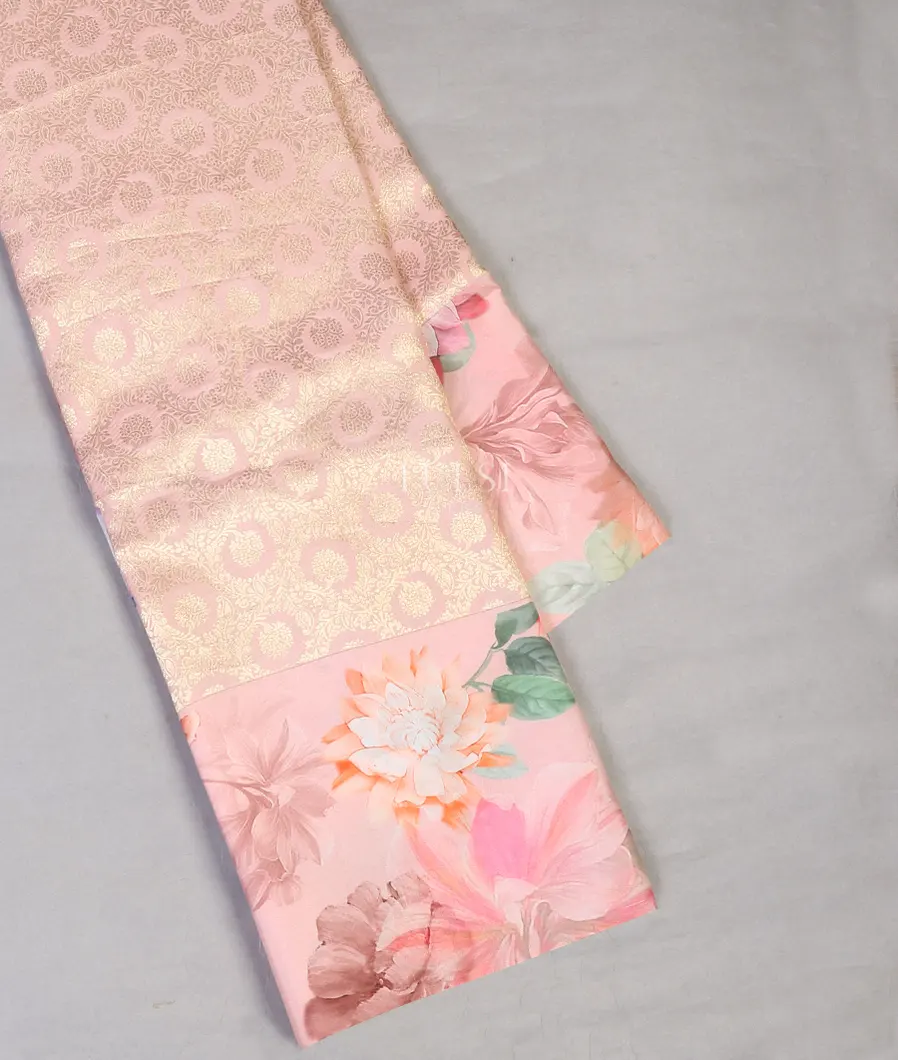 Pink Printed Kanjivaram Silk Saree T586177-image
