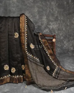 black-linen-embroidery-saree-t587235-t587235-b