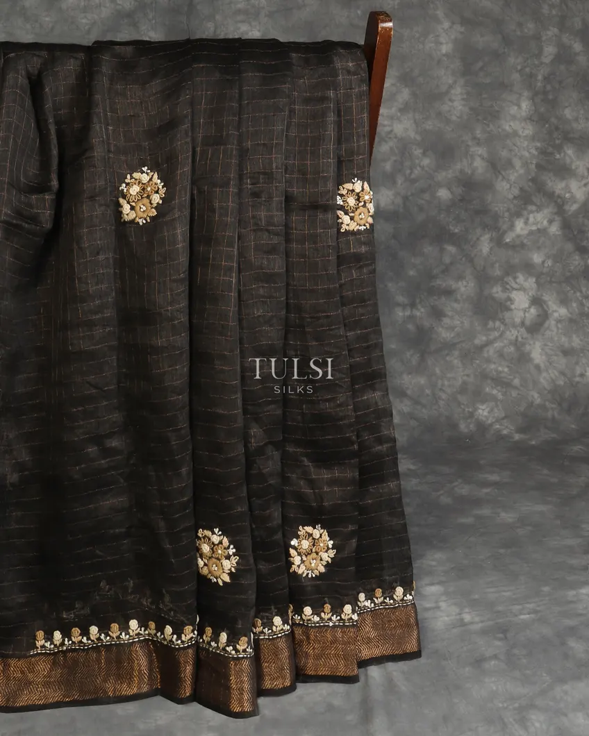 black-linen-embroidery-saree-t587235-t587235-d