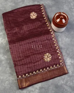 burgundy-linen-embroidery-saree-t587237-t587237-a