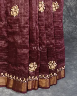 burgundy-linen-embroidery-saree-t587237-t587237-d