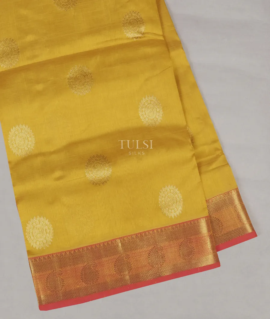 Yellow Silk Cotton Saree T584721-image