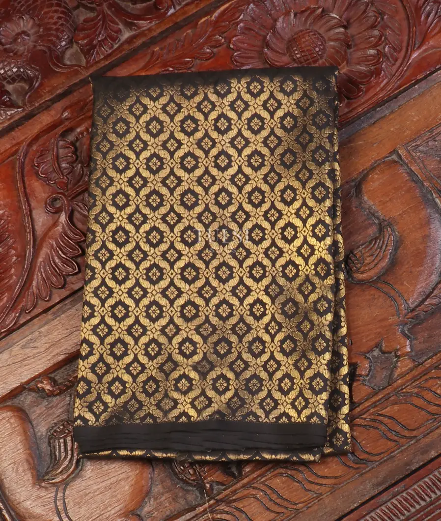 Black Kanjivaram Silk Blouse T411770-1-image