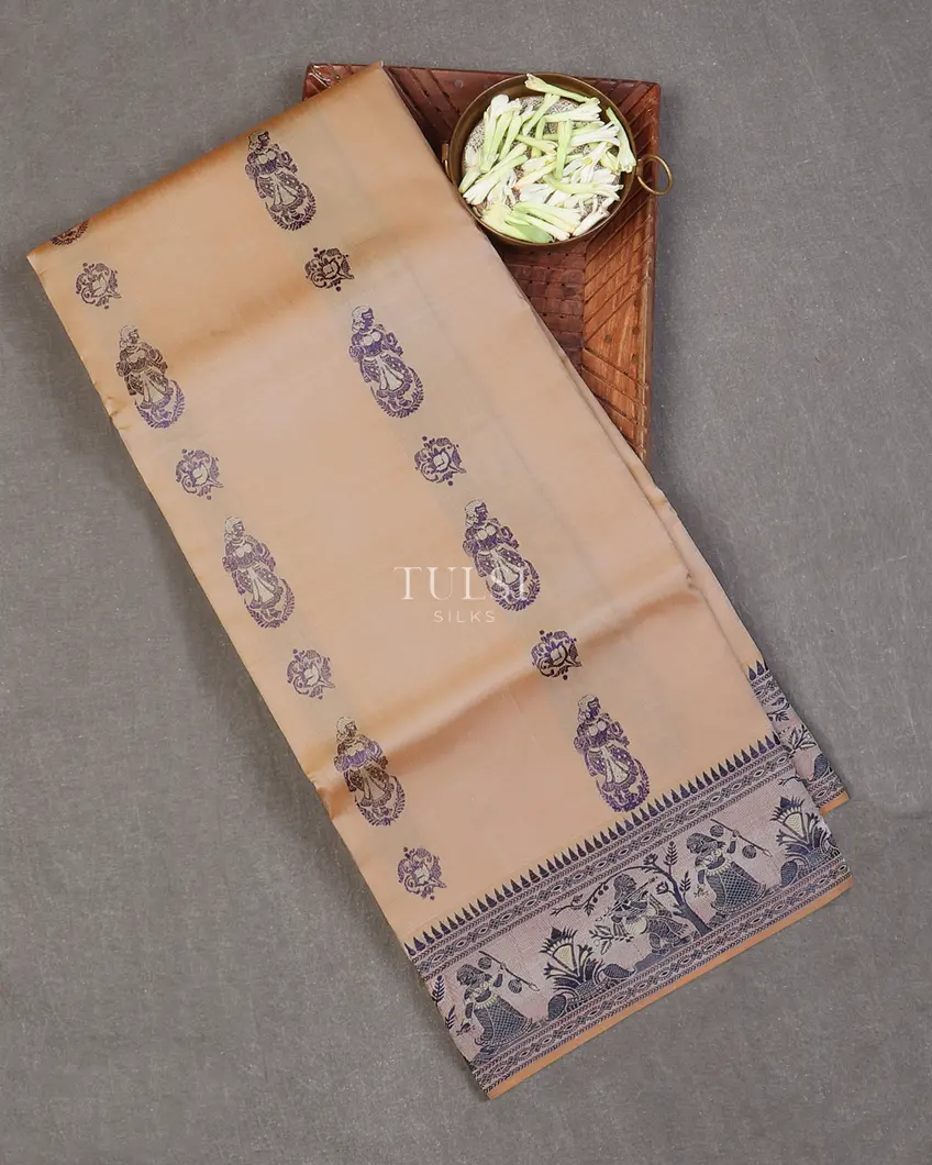Beige Baluchari Silk Saree T588135-image