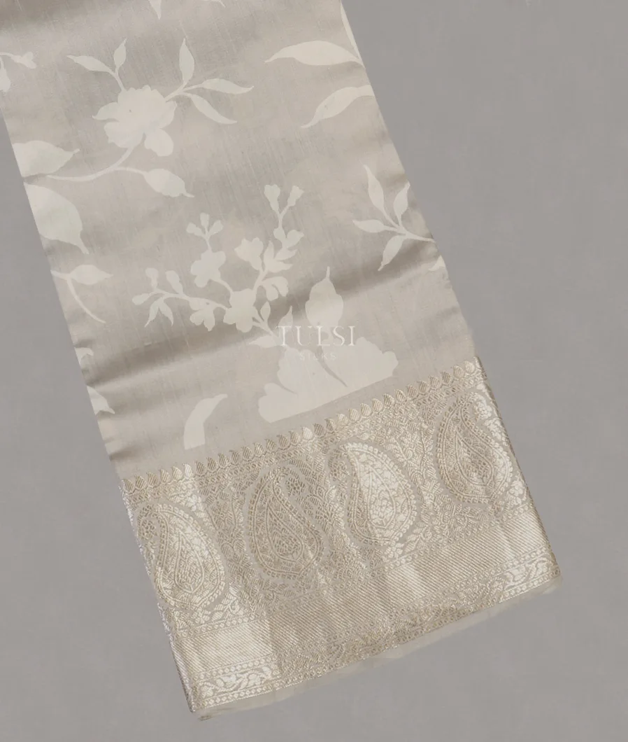 Grey Chaniya Silk Saree T555951-image