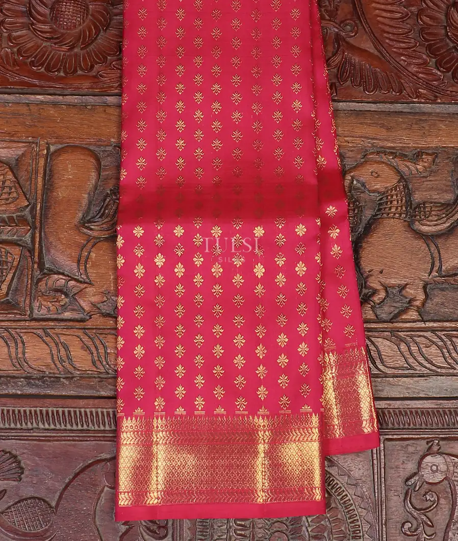 Reddish Pink Kanjivaram Silk Dupatta T563578-image