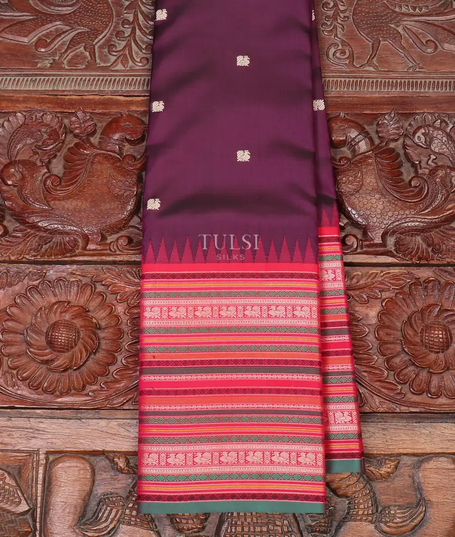 Purple Kanjivaram Silk Saree T587272-image