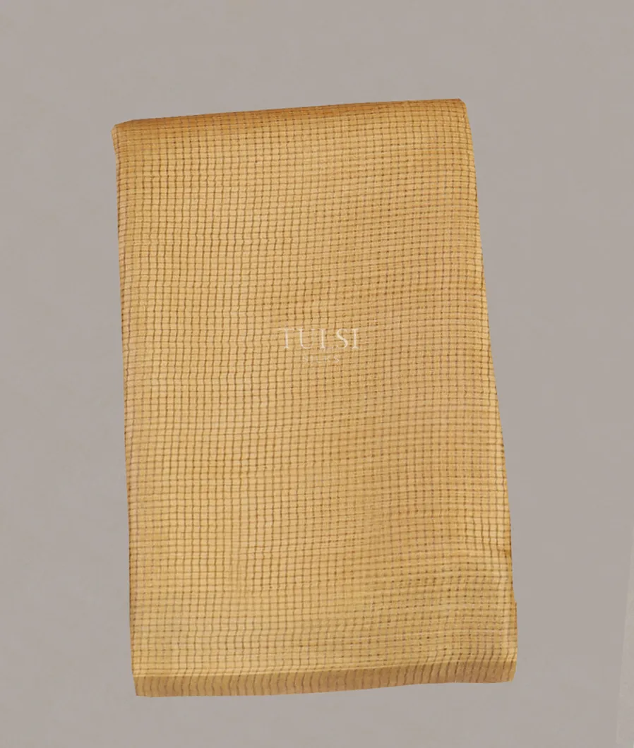 Pale Yellow Woven Tussar Saree T587660-image