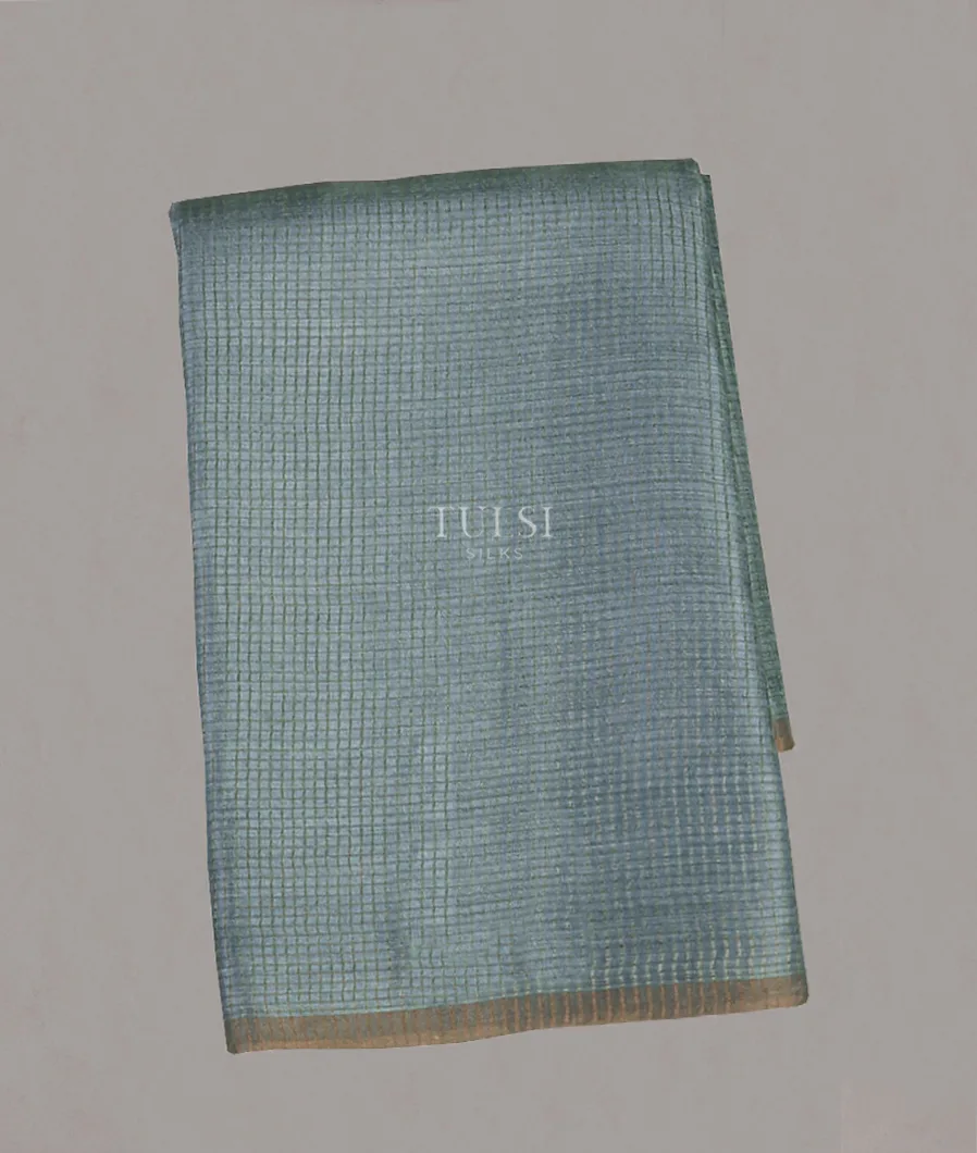 Bluish Grey Woven Tussar Saree T587650-image