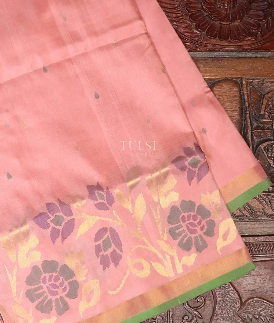 Pink Uppada Silk Saree T589154-image