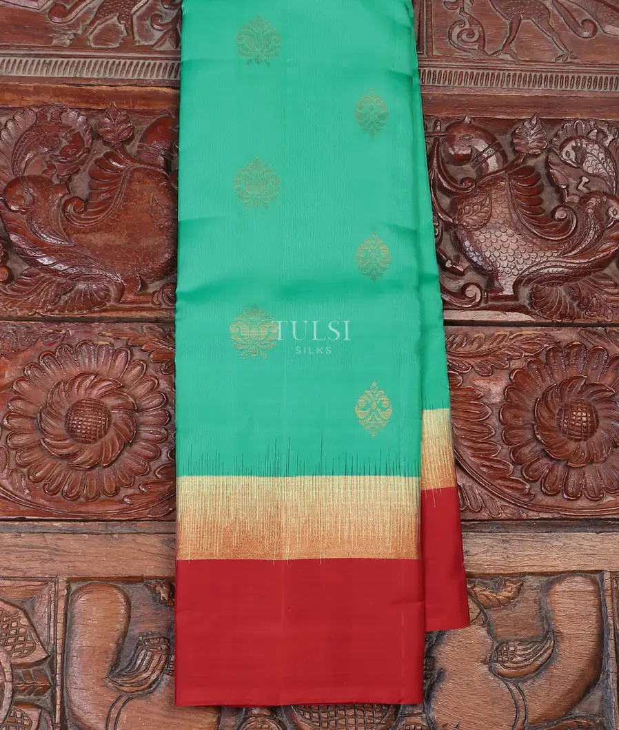 Bluish Green Soft Silk SareeT588099-image