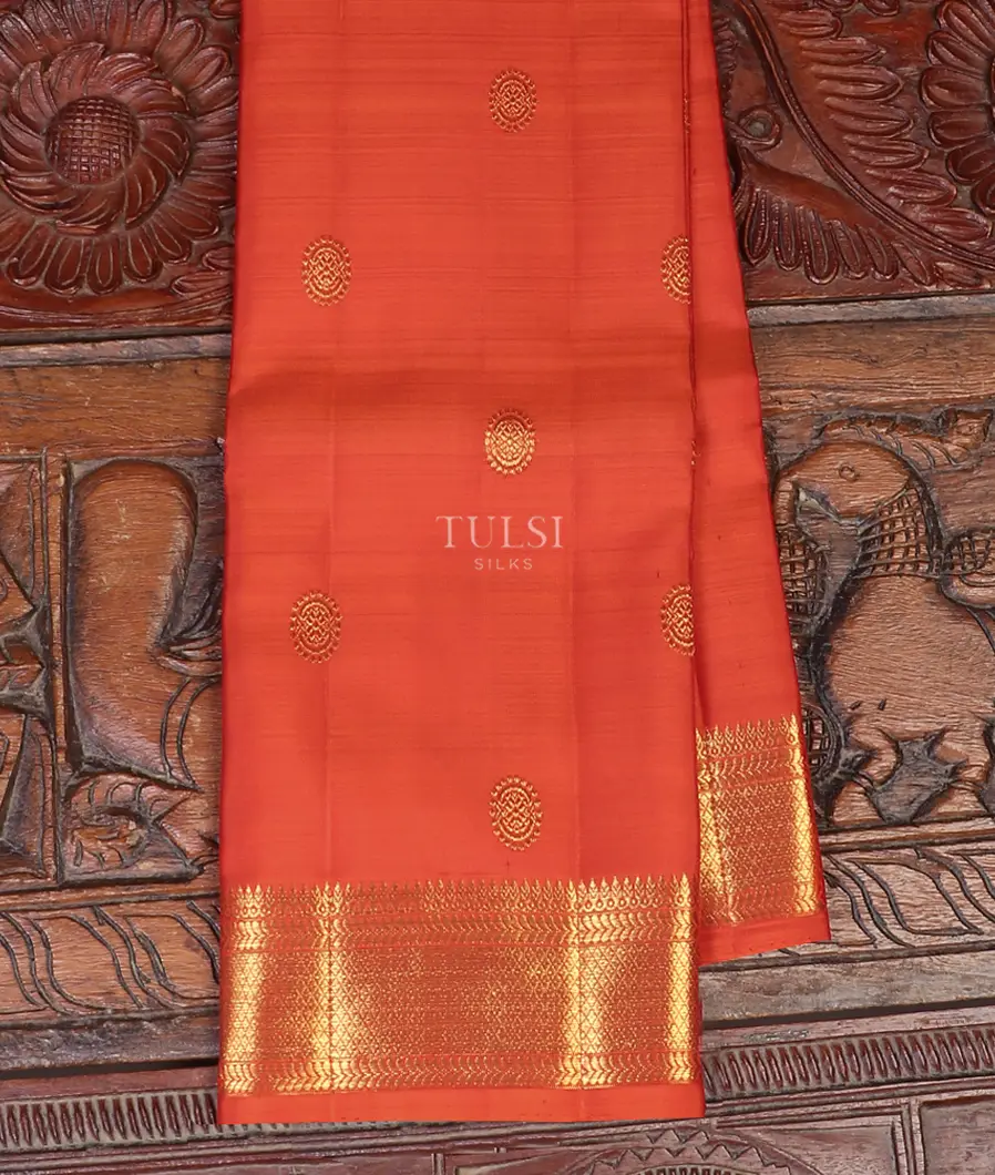 Orange Kanjivaram Silk Dupatta T581259-image