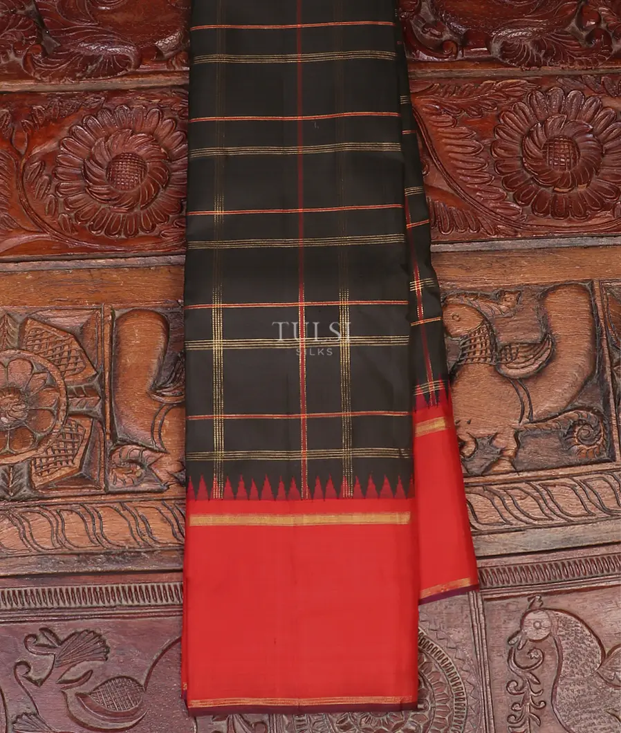 Black Kanjivaram Silk Saree T590693-image