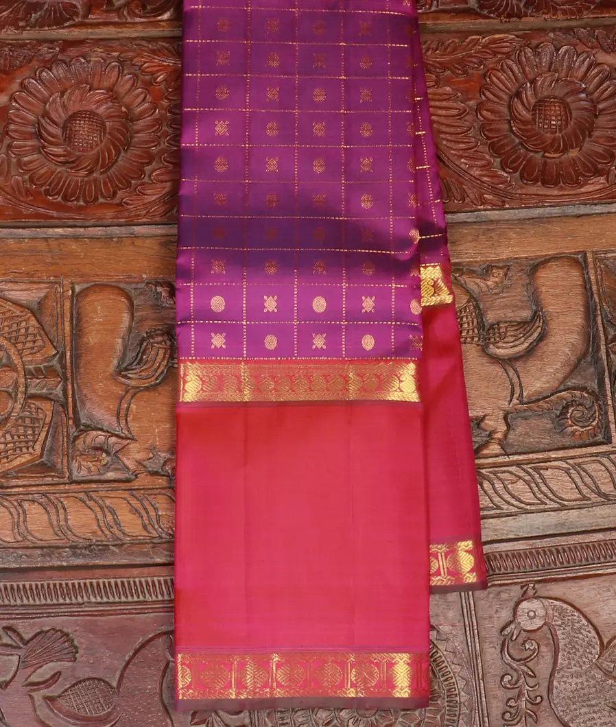 Purple Kanjivaram Silk Saree T590539-image
