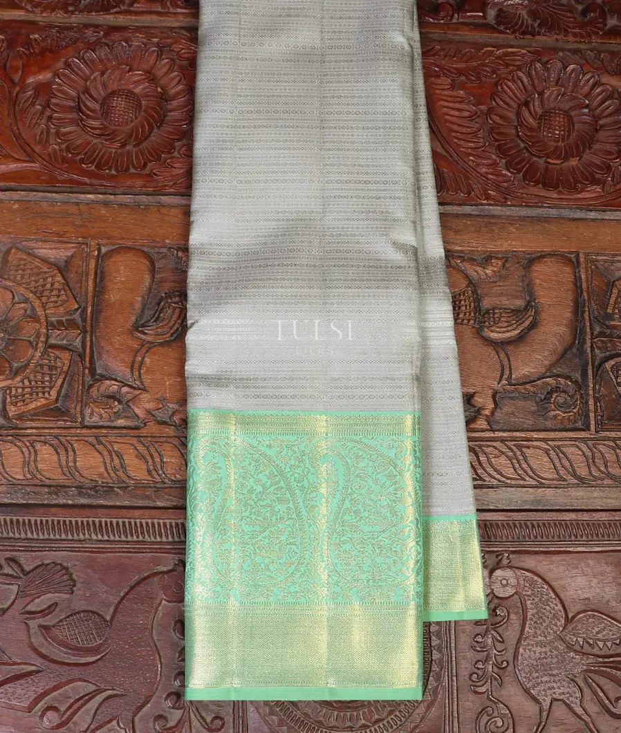 Grey Kanjivaram Silk Saree T590208-image