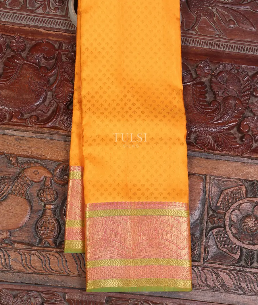 Yellow Soft Silk Saree T463248-image
