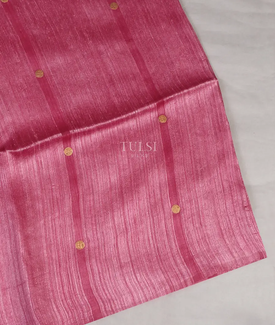 Pink Handwoven Tussar Saree T588153-image