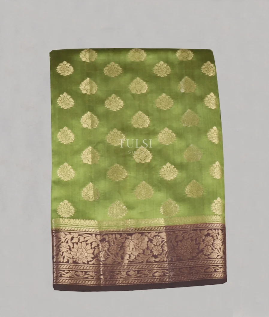 Green Chaniya Silk Saree T568064-image