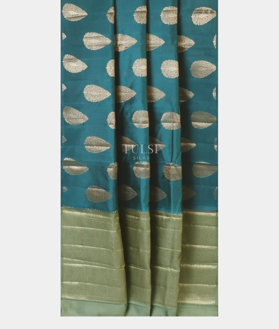 peacock-blue-chaniya-silk-saree-t589612-t589612-b