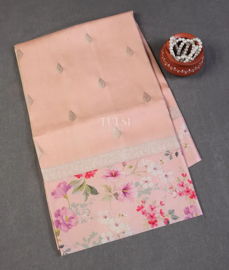 Light Pink Banaras Kathan Silk Saree T589671-image