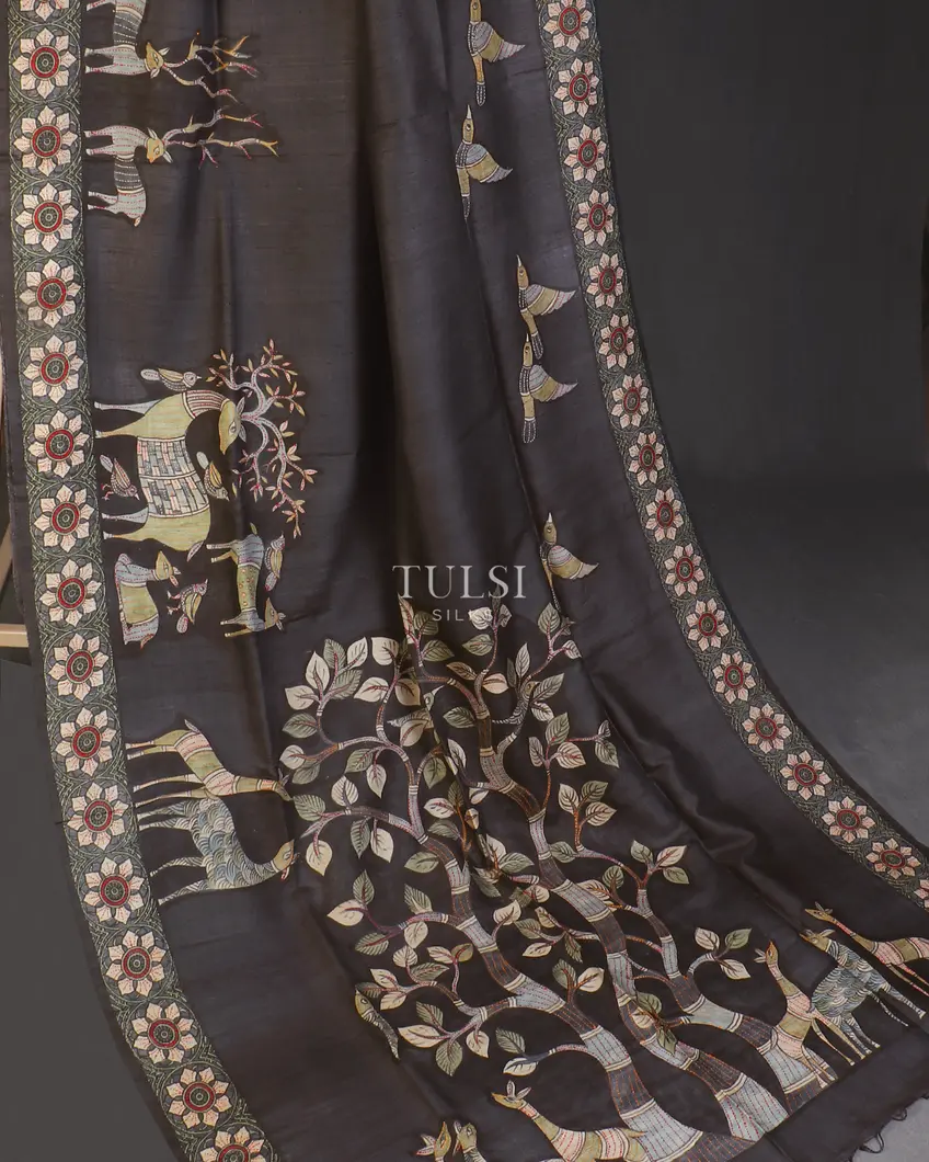 dark-grey-tussar-kantha-work-saree-t591746-t591746-e
