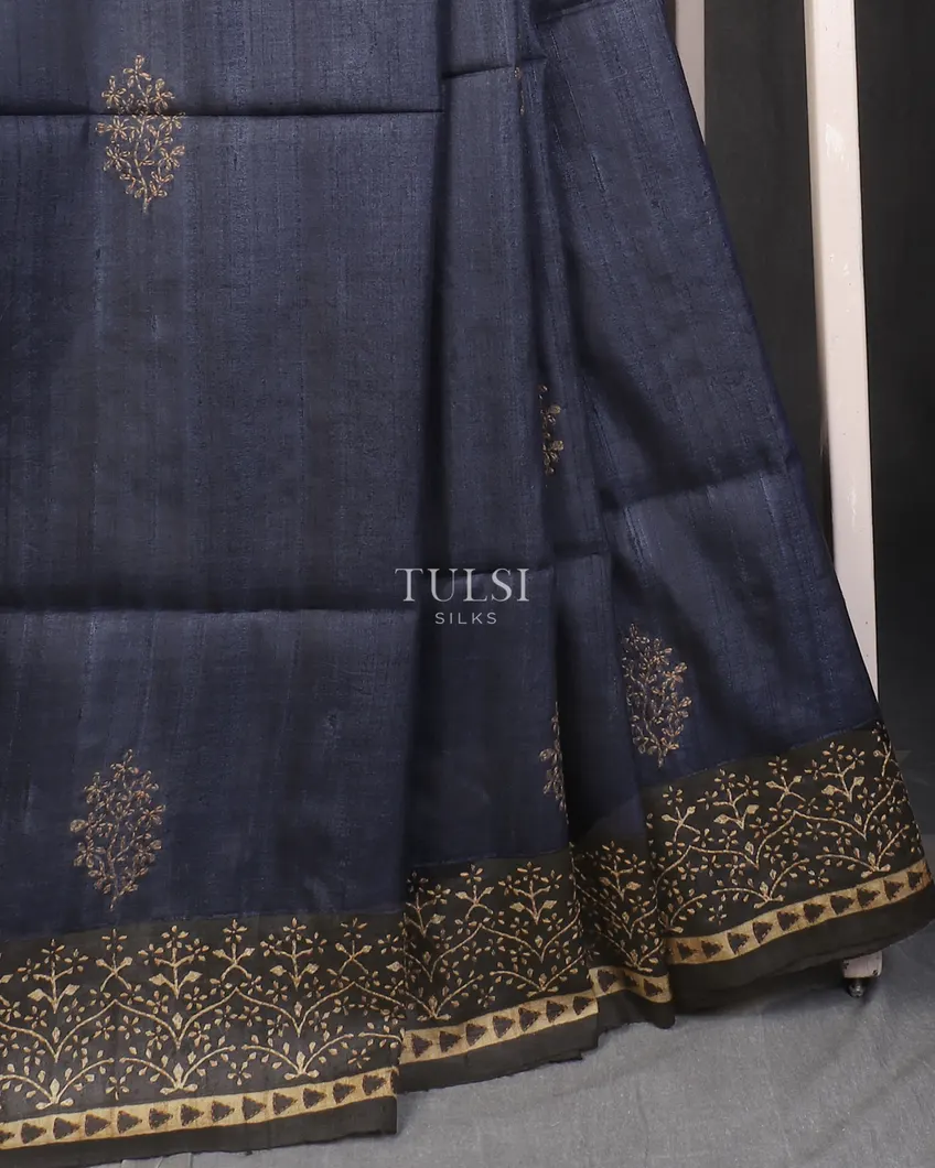 blue-tussar-kantha-work-saree-t591747-t591747-d