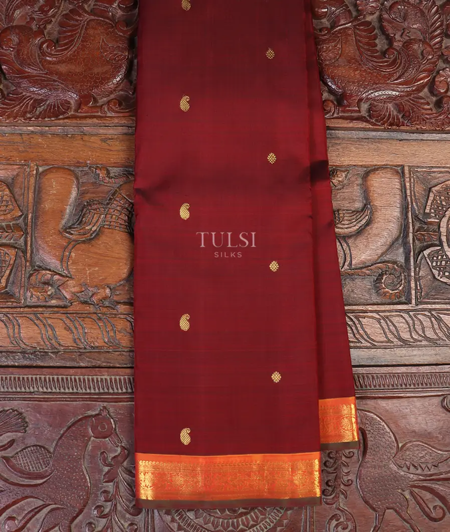 Maroon Kanjivaram Silk Saree T590393-image