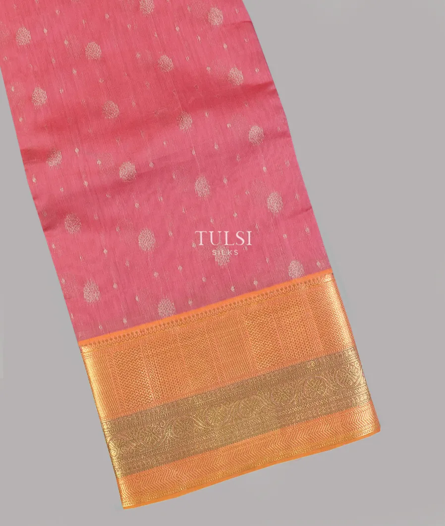 Pink Silk Cotton Saree T586773-image
