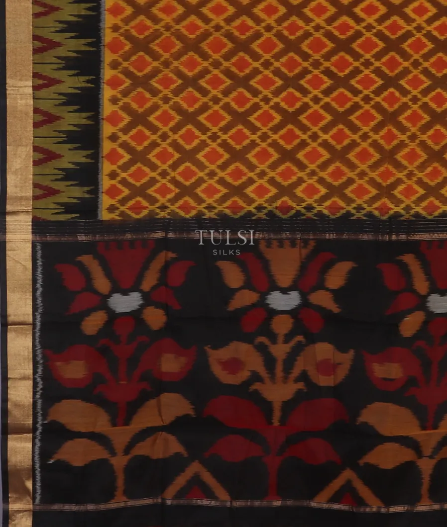 yellowish-brown-pochampalli-silk-cotton-saree-t595271-t595271-d