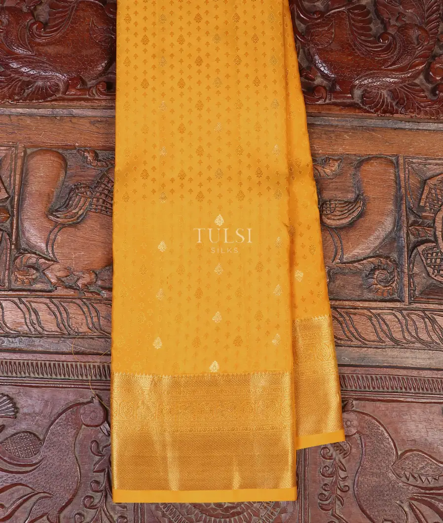 Yellow Soft Silk Saree T556151-image