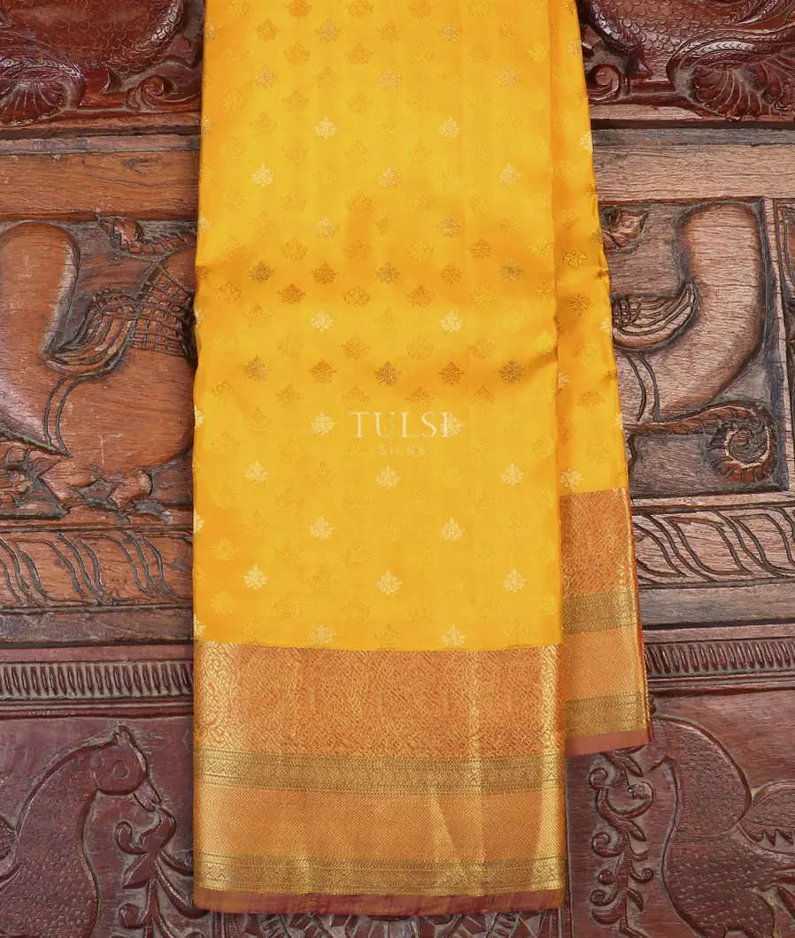Yellow Soft Silk Saree T539644-image
