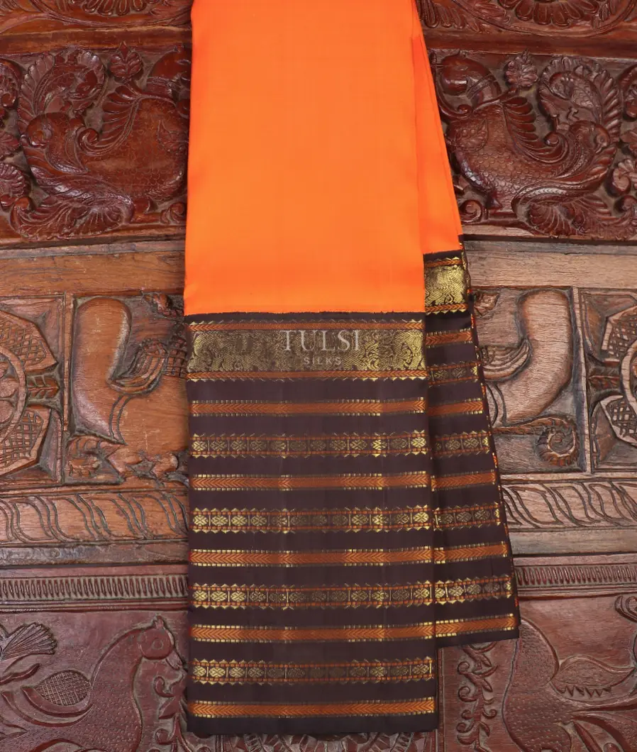 Orange Kanjivaram Silk Saree T516731-image