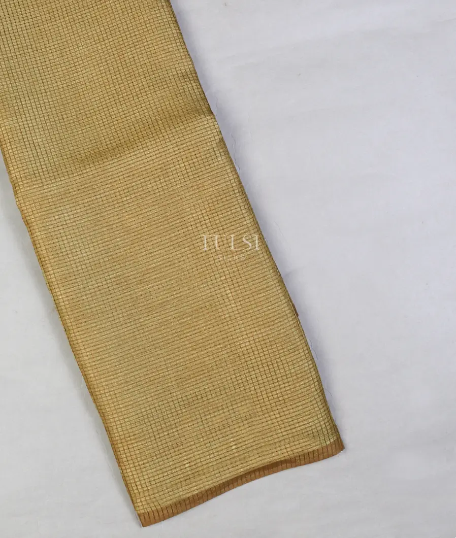 Pale Yellow Woven Tussar Saree T596928-image