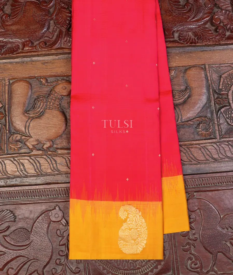 Pinkish Orange Soft Silk Saree T551943-image