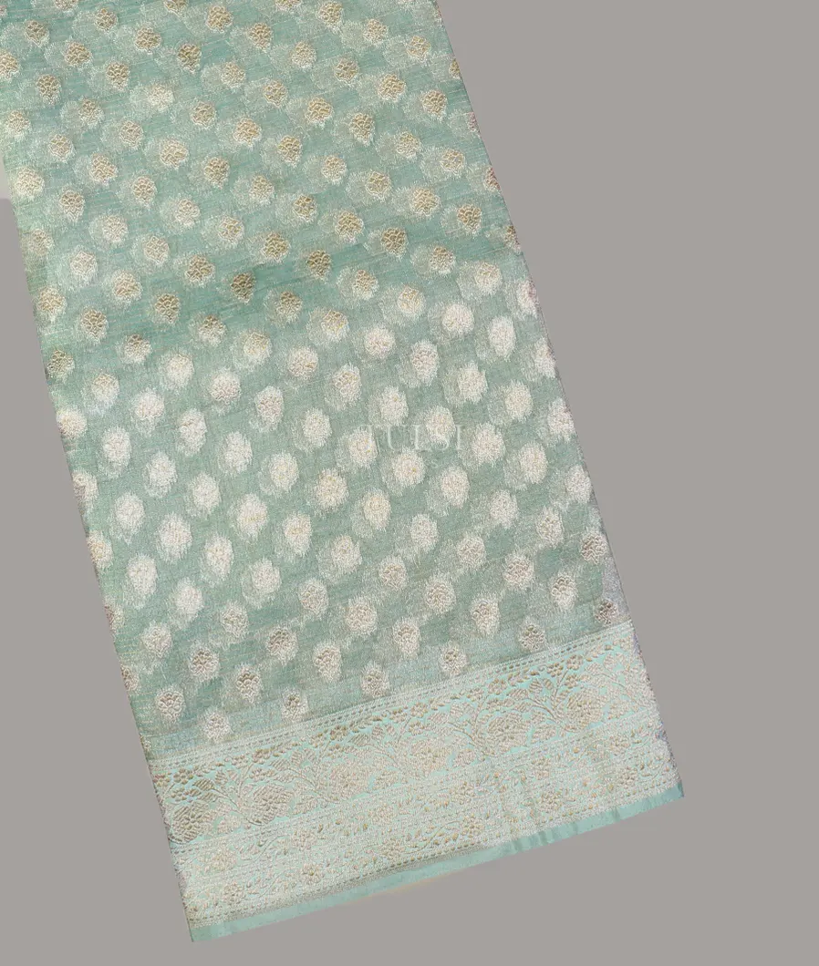 Blue Banaras Tissue Organza Saree T590335-image