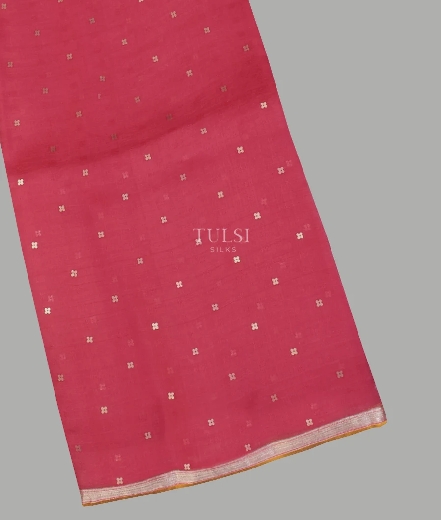Pink Woven Organza Saree T596746-image