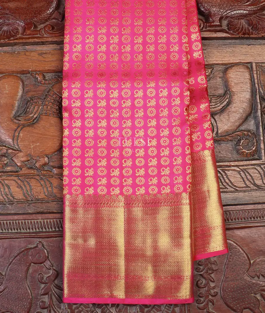 Pink Kanjivaram Silk Saree T527343-image