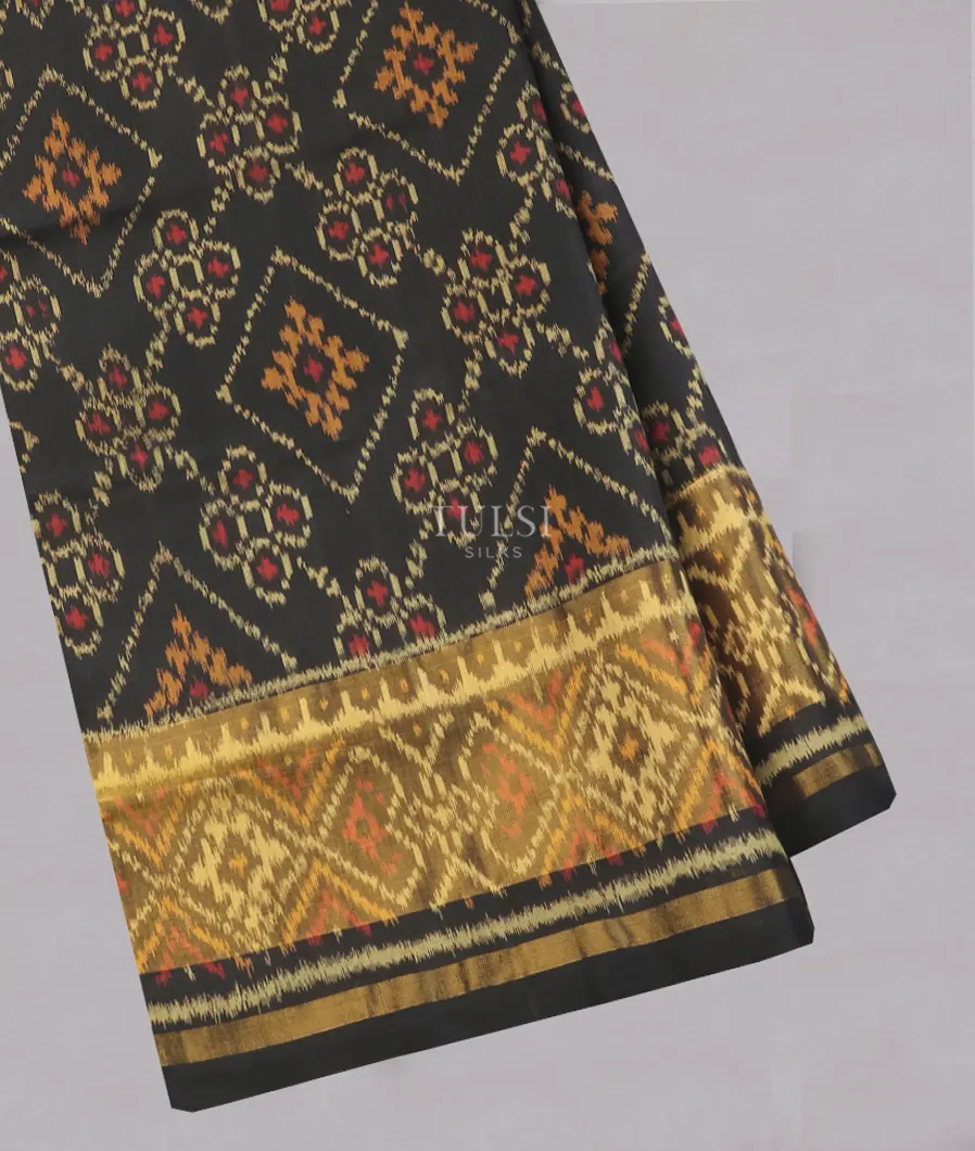 Black Patola Silk Saree T531193-image