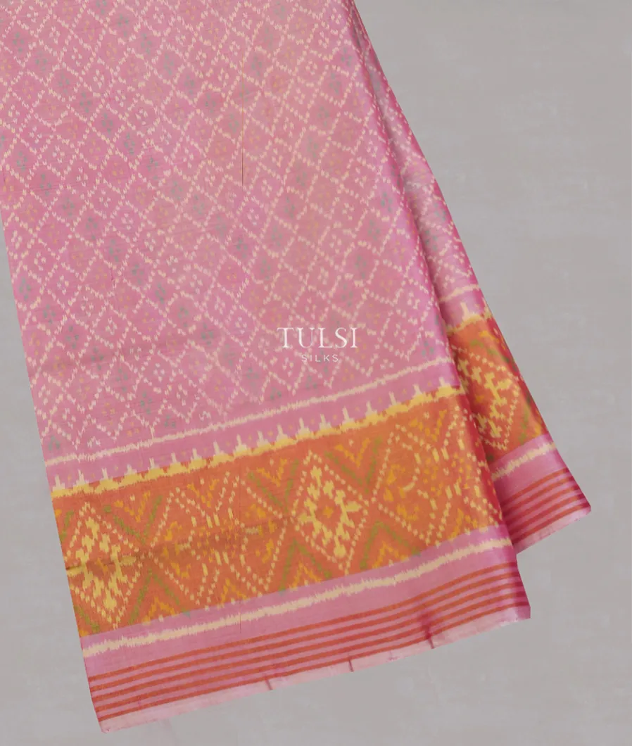 Pink Patola Silk Saree T564189-image