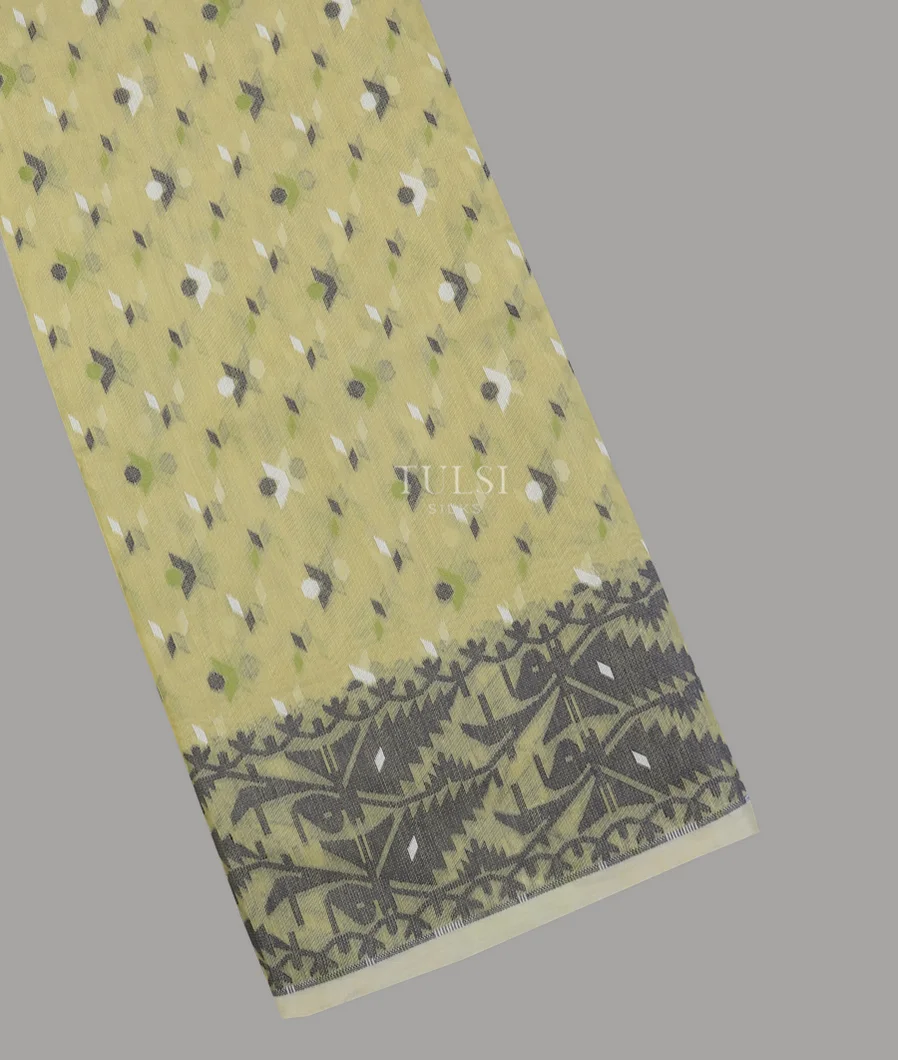 Green Dhakai Cotton Saree T594332-image