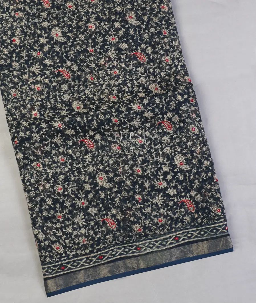Blue Kota Cotton Saree T593510-image