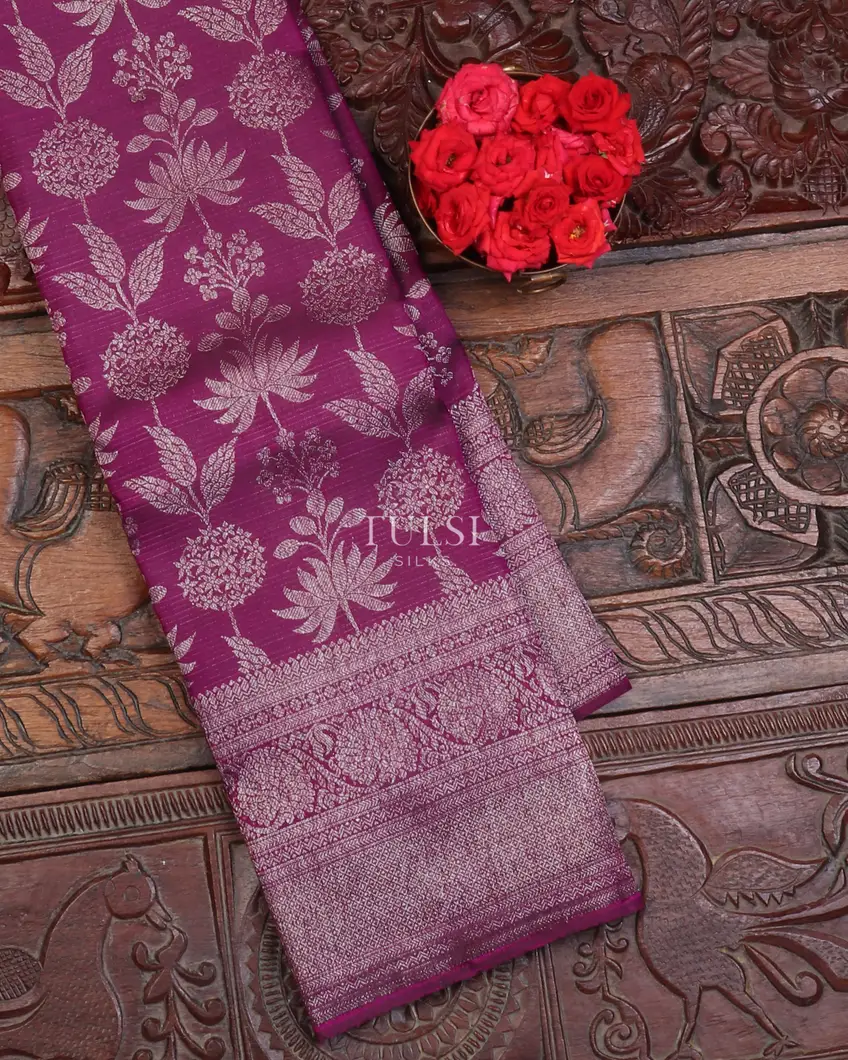 Purple Kanjivaram Silk Saree T598105-image