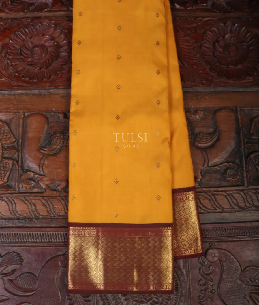 Yellow Kanjivaram Silk Saree T514400-image