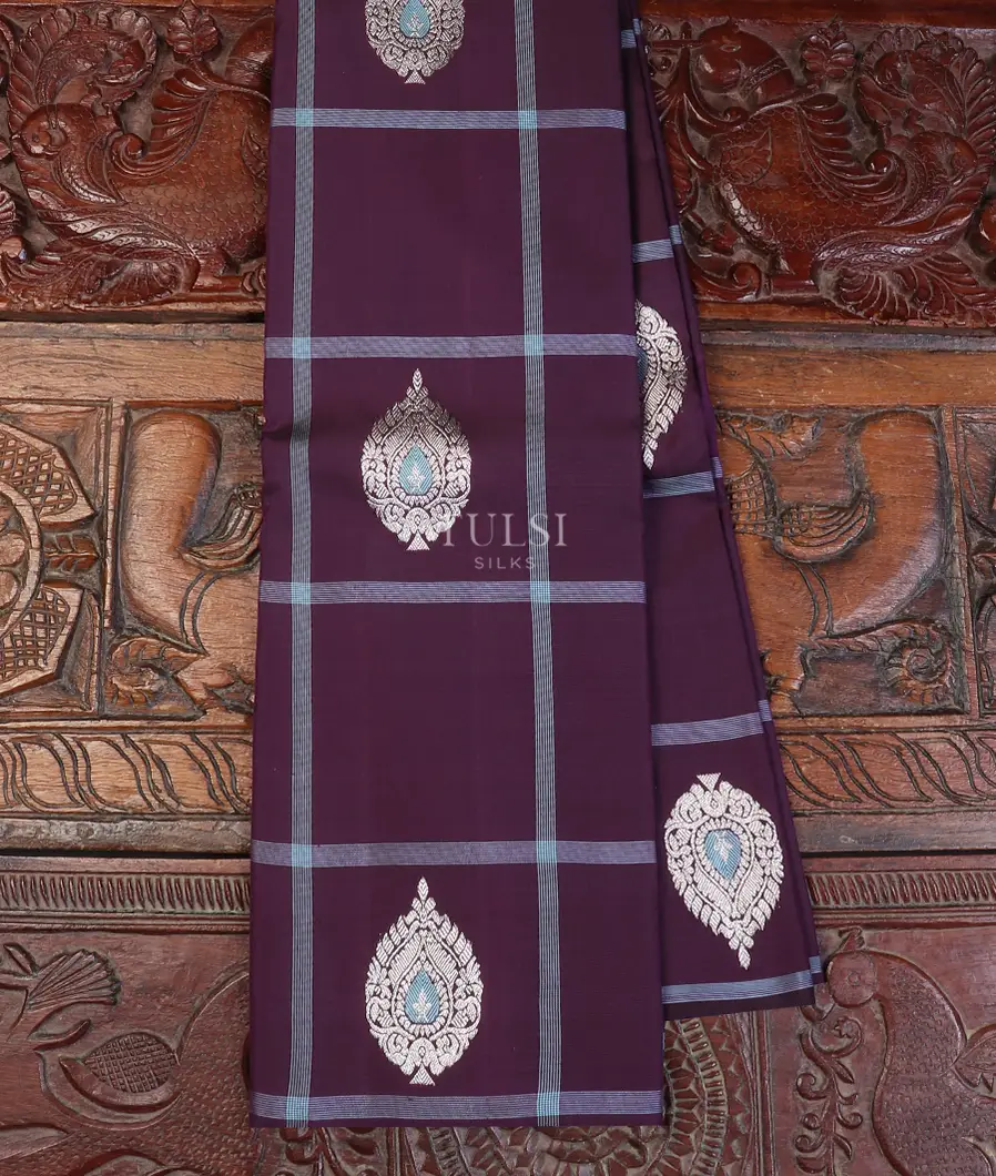 Purple Kanjivaram Silk Saree T585688-image