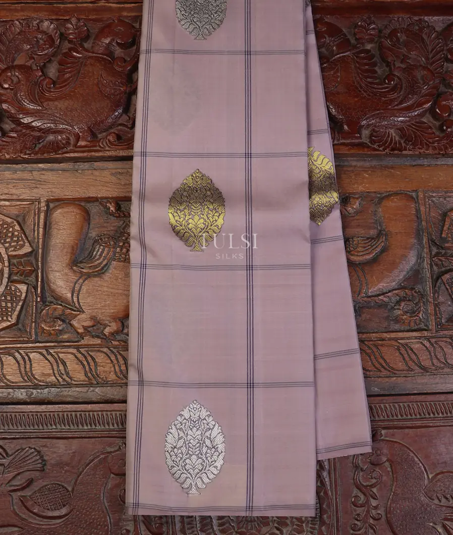 Light Lavender Kanjivaram Silk Saree T572791-image