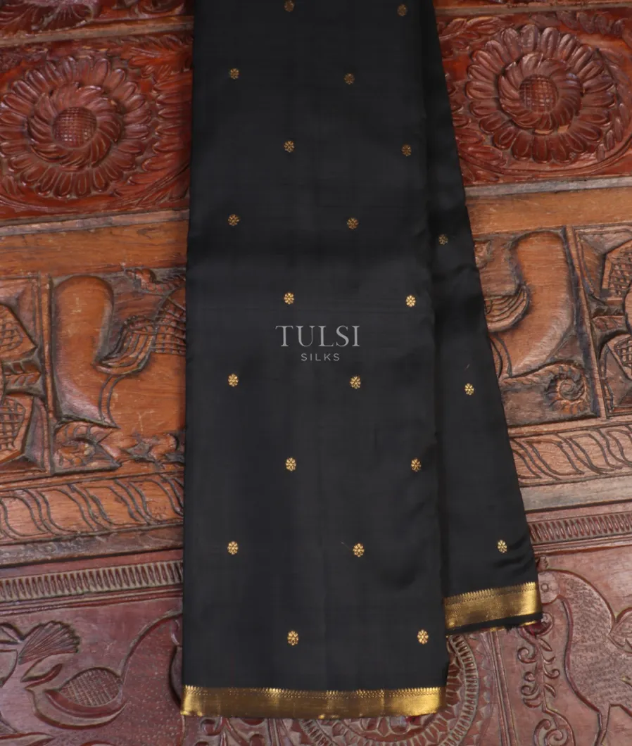 Black Kanjivaam Silk Saree T535645-image