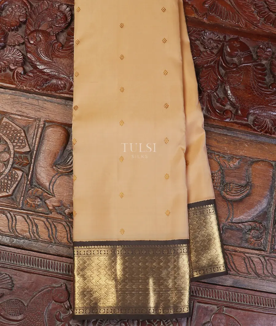 Beige Kanjivaram Silk Saree T501507-image