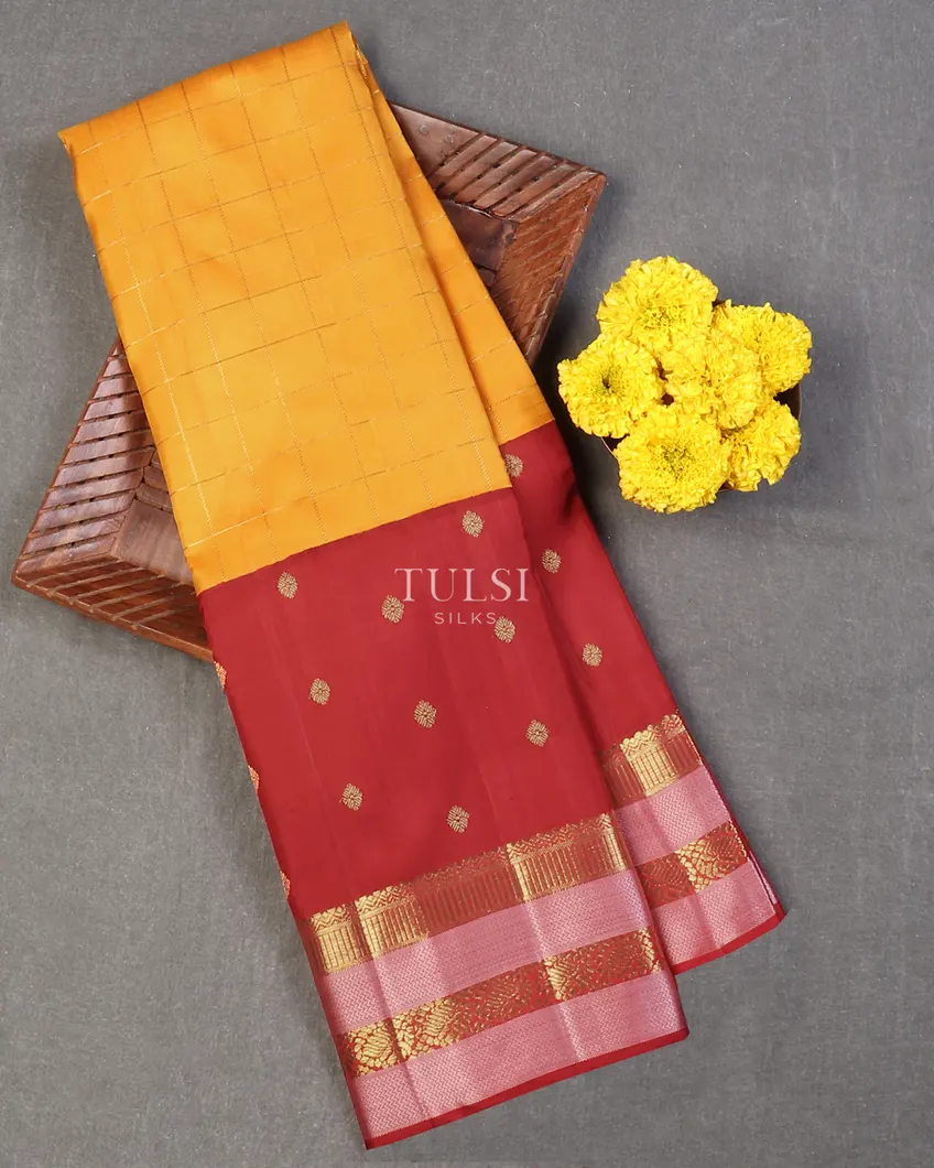 Yellow Kanjivaram Silk Saree T594996-image