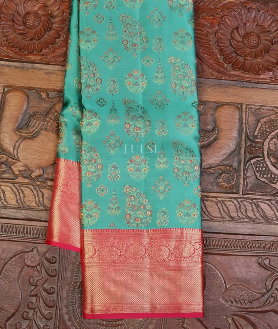 Blue Soft Silk Saree T596689-image